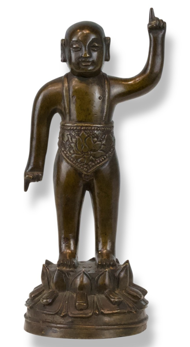 Figura di Buddha in Bronzo - Cina XIX Secolo